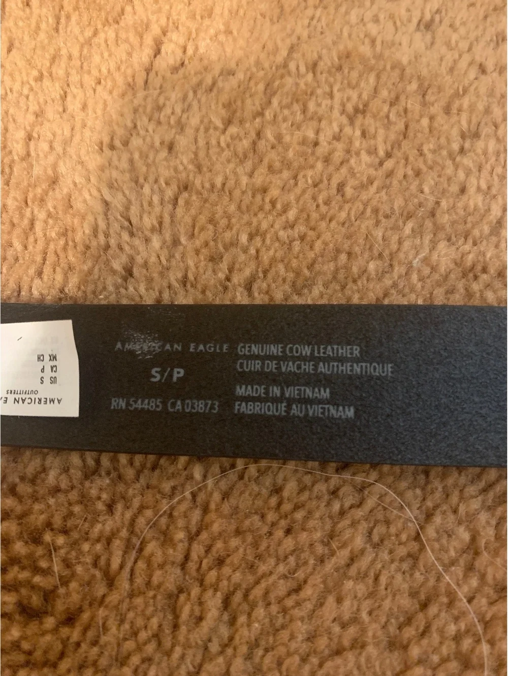 100% genuine cow leather size small women’s AE belt